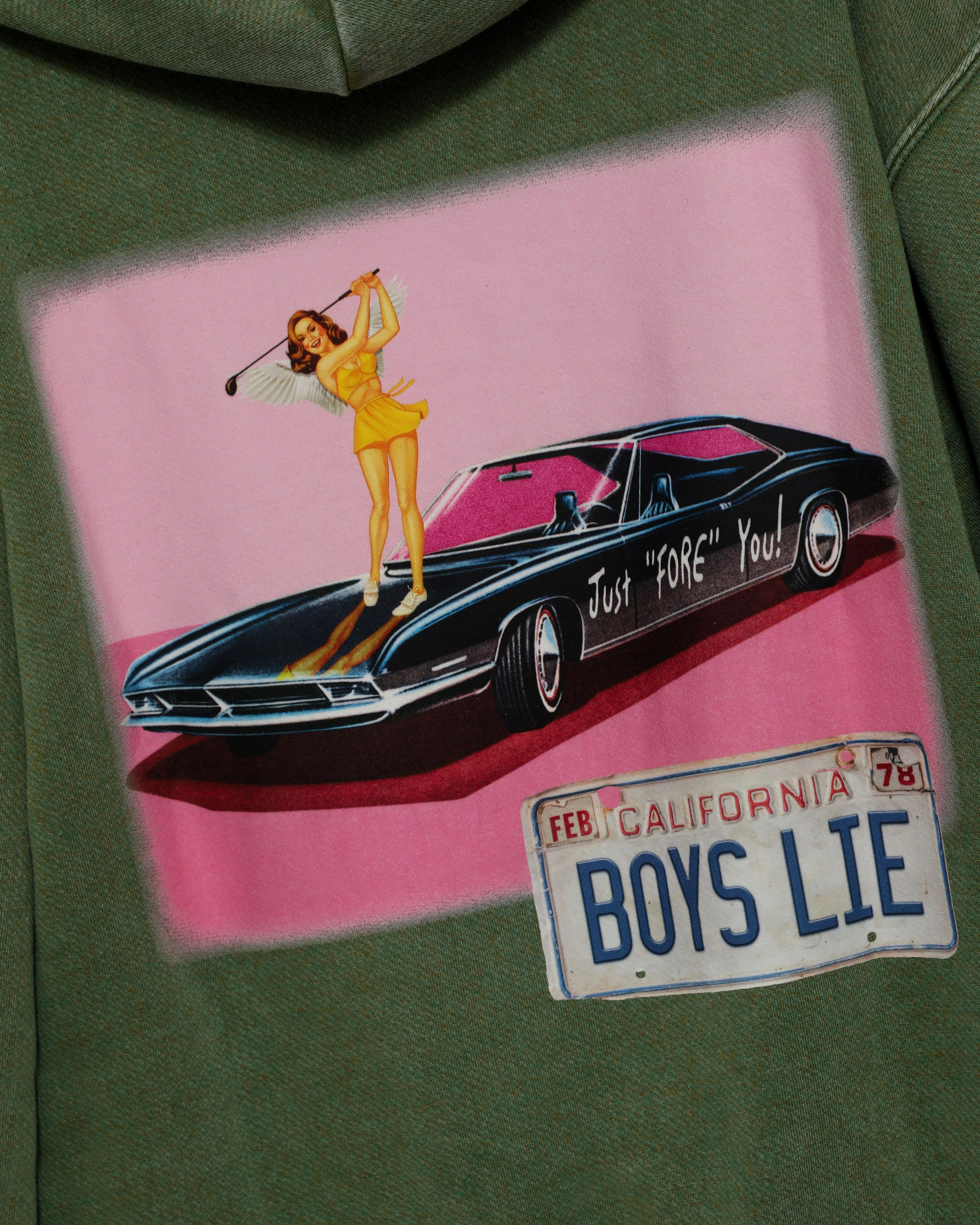 Just Fore You Racer Hoodie - Image 4